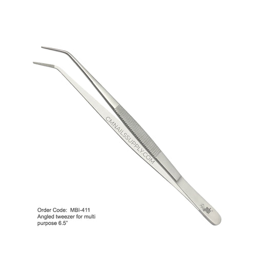 45 degree angle tweezers mbi-411 multi purpose 6.5 inch extra grip professional canada