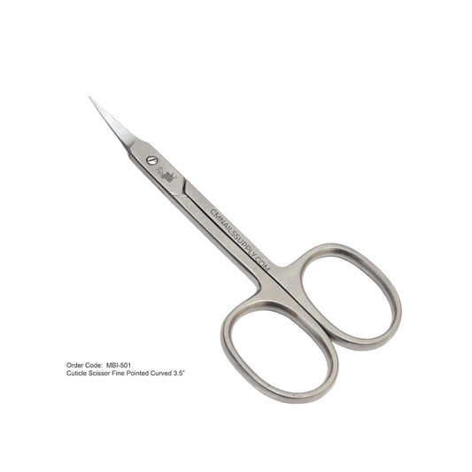 fine pointed curved cuticle scissors for professional nail technicians Canada