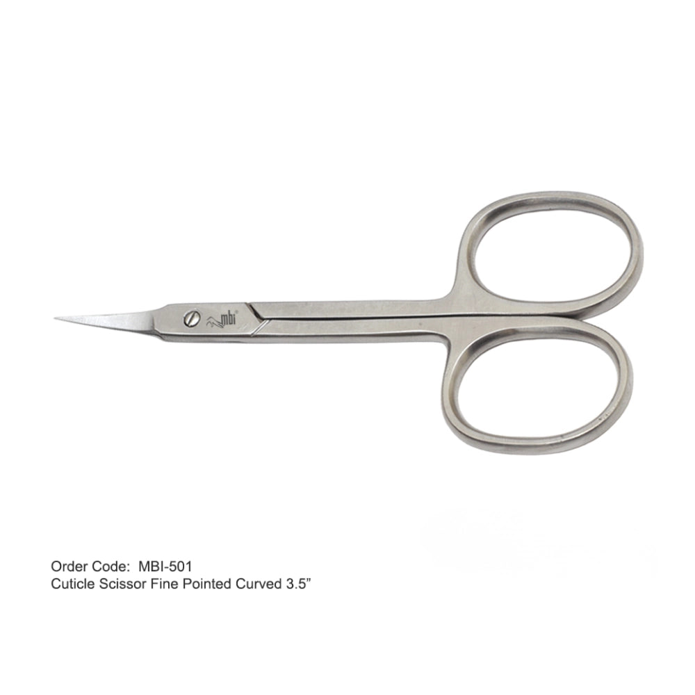 fine pointed curved cuticle scissors for professional nail technicians Canada