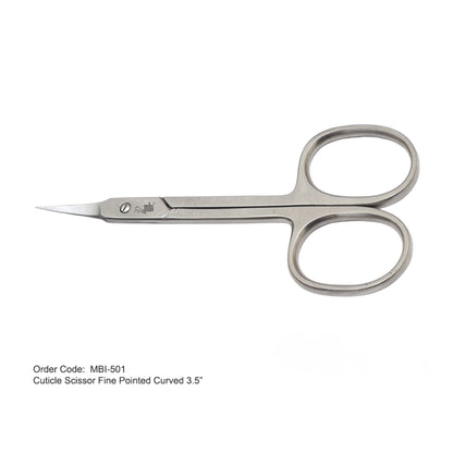 fine pointed curved cuticle scissors for professional nail technicians Canada