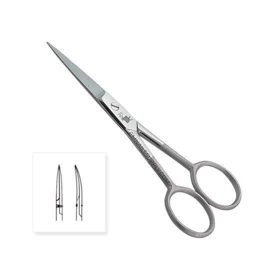 professional moustache scissors curved and straight blade grooming tool Canada