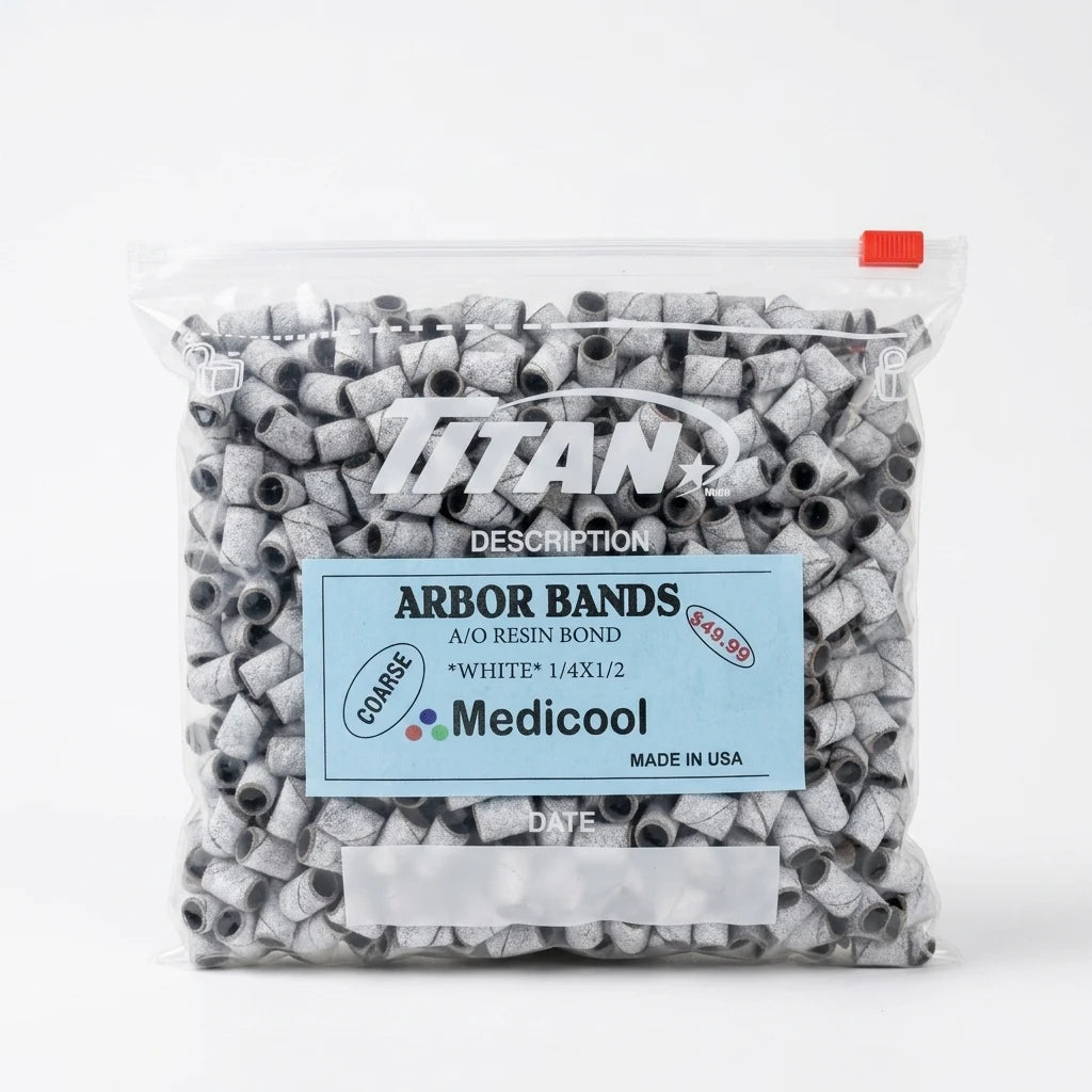 Coarse grit arbor bands for fast acrylic and hard gel removal wholesale