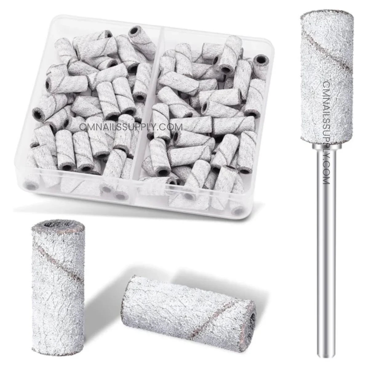 Medicool zebra sanding bands stored in hard plastic case