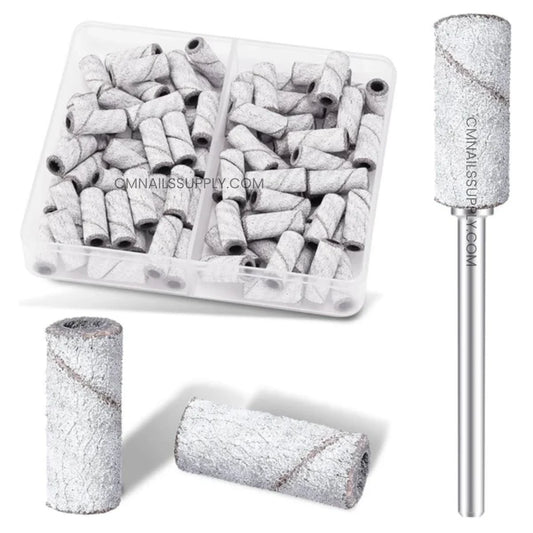 Medicool zebra sanding bands stored in hard plastic case