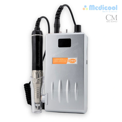 Medicool Pro Power 35K portable professional nail drill - with black crystal hand piece