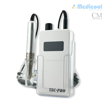 white Medicool Tec Pro 30K brushless nail drill for professional manicures