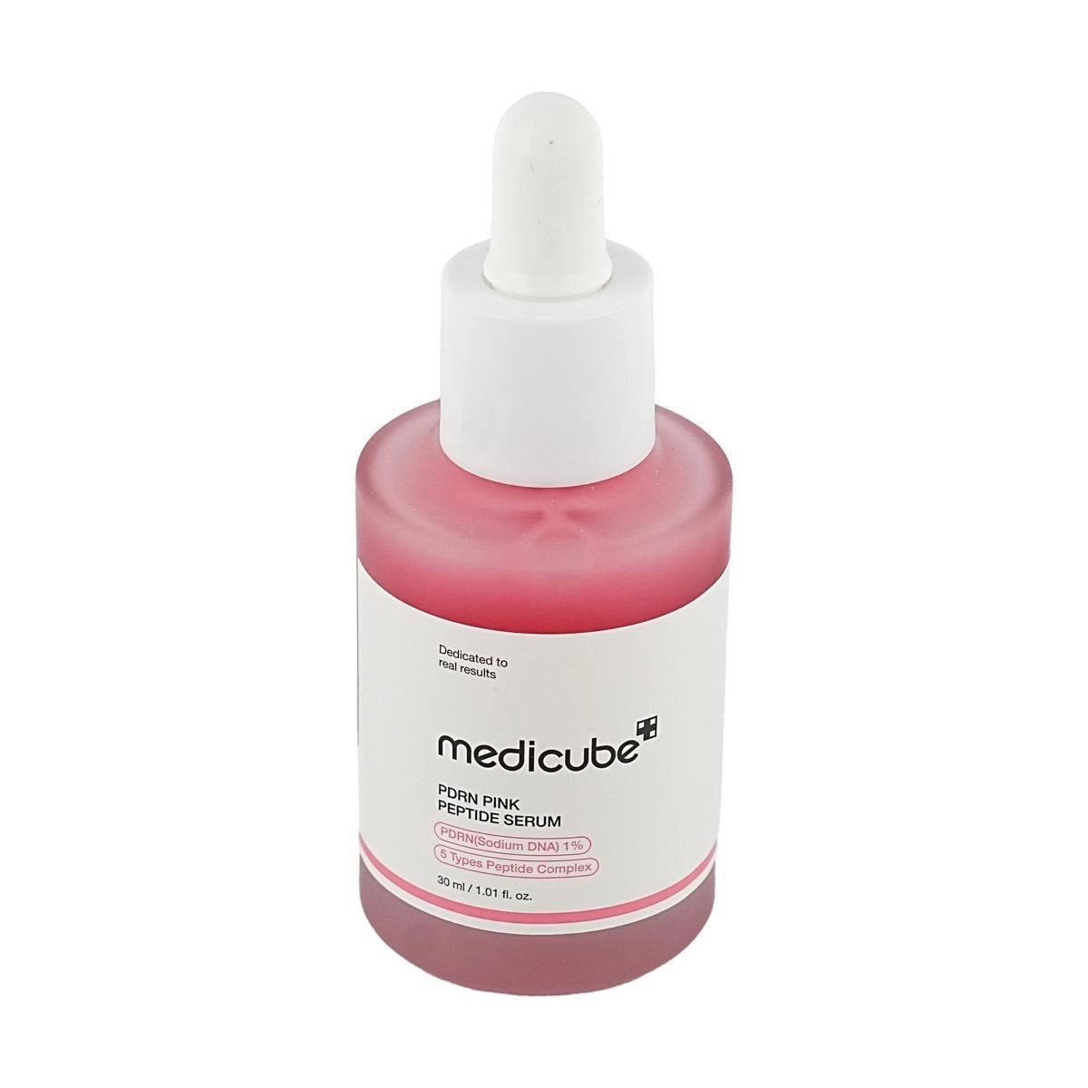 Front label view of the MEDICUBE Collagen PDRN Pink Peptide Serum bottle