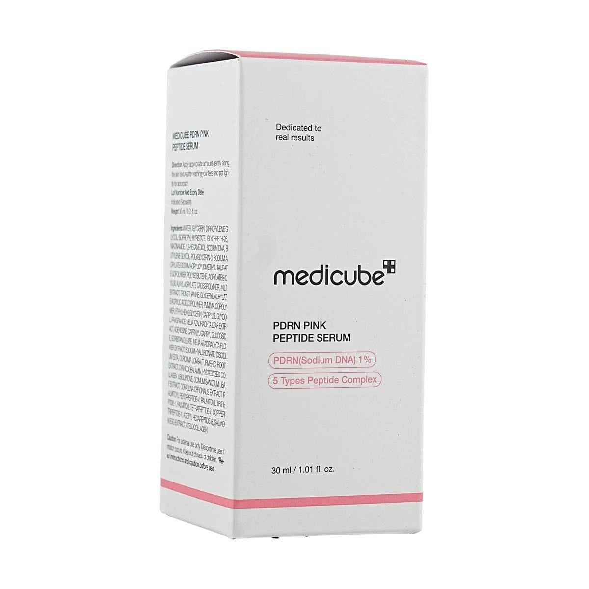 Front of the MEDICUBE Collagen PDRN Pink Peptide Serum packaging box
