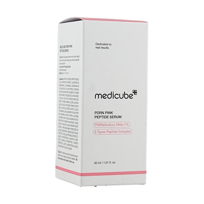 Front of the MEDICUBE Collagen PDRN Pink Peptide Serum packaging box