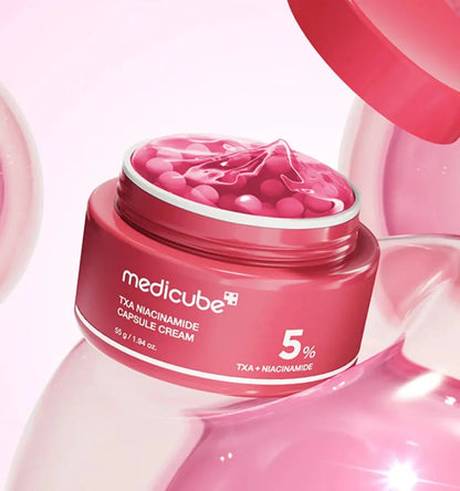 Product image of the Medicube TXA Niacinamide Capsule Cream jar