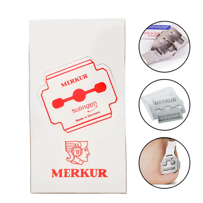 MERKUR callus remover blades box of 10 carbon steel