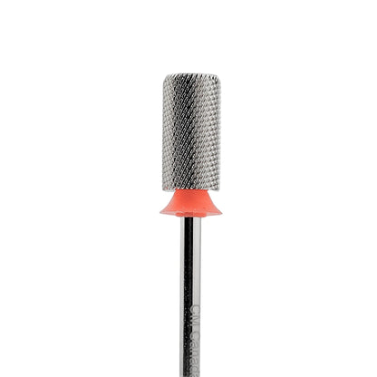 Silver metal carbide 3-way safety nail drill bit 3/32 inch for professional manicures