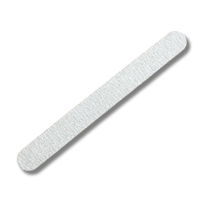 Milken zebra nail file showing EVA foam cushion layer and 1.7mm plastic core for salon grade rigidity and performance