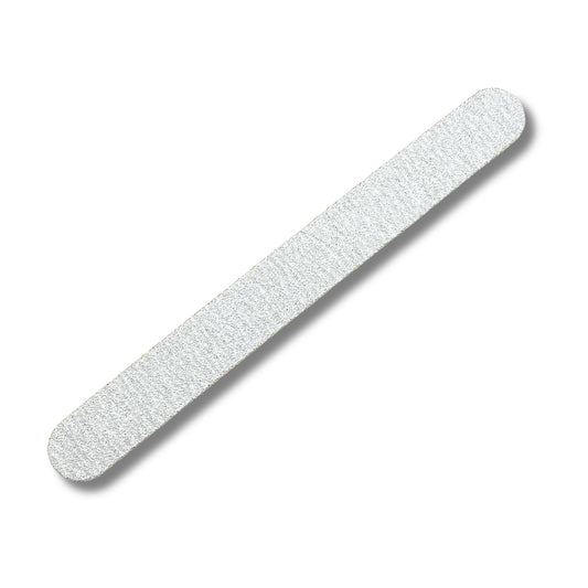 Milken zebra nail file showing EVA foam cushion layer and 1.7mm plastic core for salon grade rigidity and performance