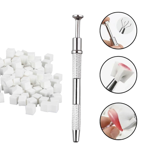 Nail gradient claw tool with 50 ombre nail sponges included in kit