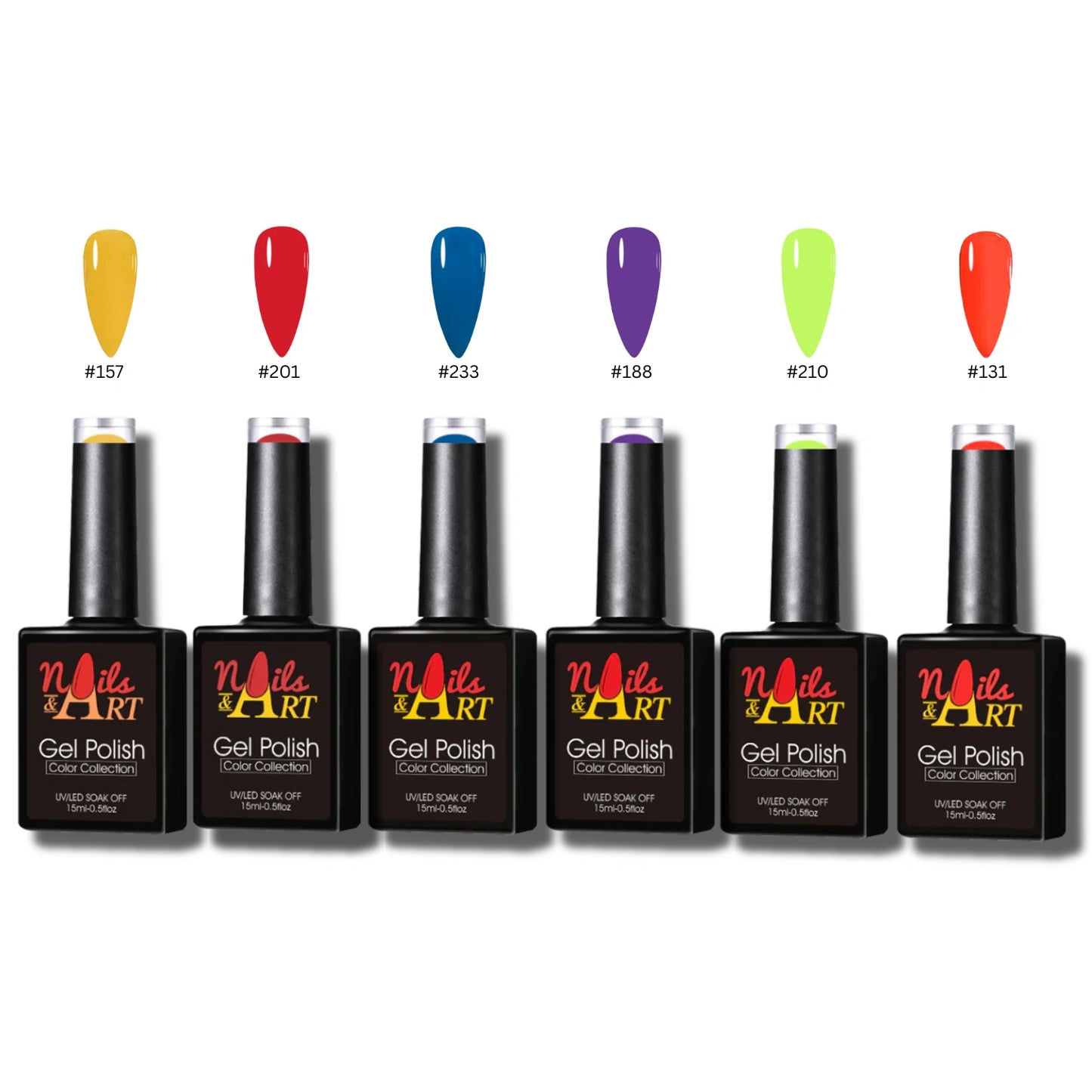 Nails and Art Gel Polish Summer Radiance bundle all six shades Canada