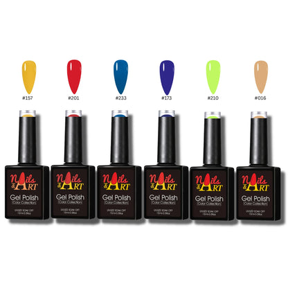 Nails and Art Gel Polish Summer Radiance bundle all six shades Canada wholesale bulk buy CM Nails Supply