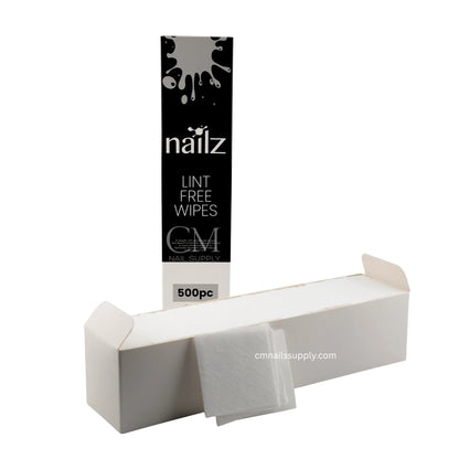 Nailz lint free nail wipes for cleaning sticky gel nail surfaces without leaving lint or fibres