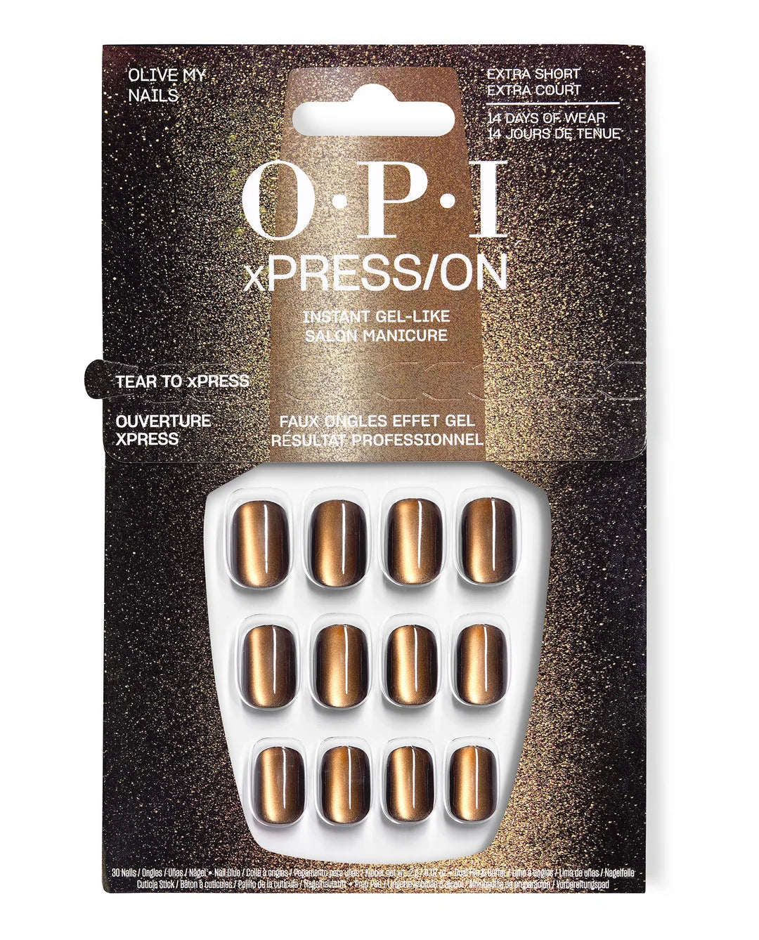 OPI xPRESS/ON Olive My Nails Press On Nails | Extra-Short Square