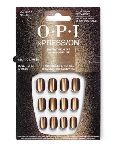OPI xPRESS/ON Olive My Nails Press On Nails | Extra-Short Square