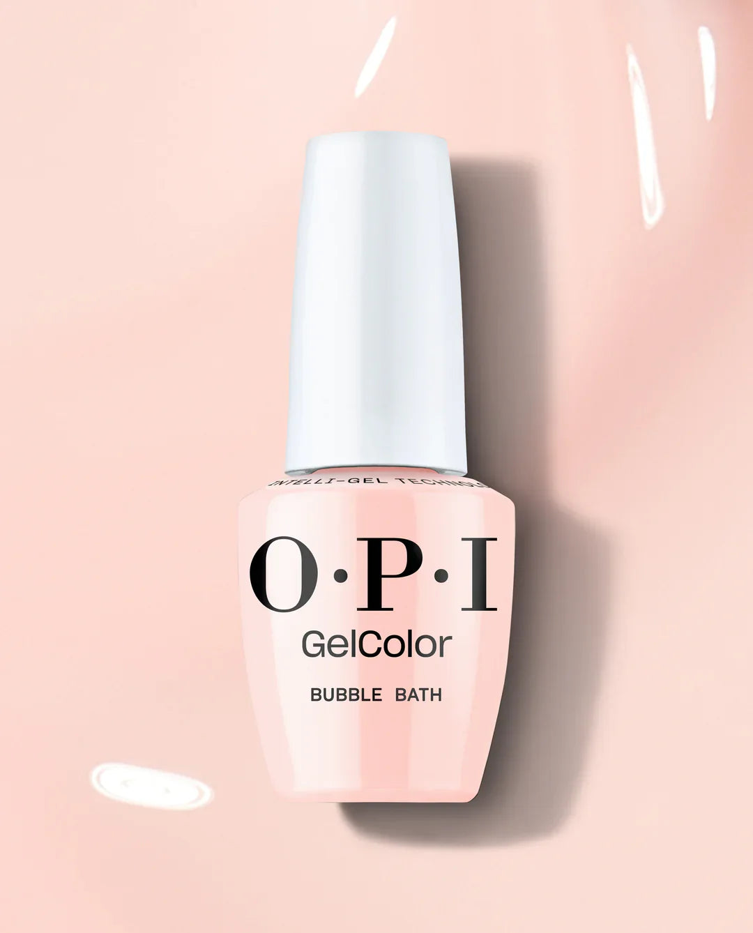OPI Bubble Bunny manicure result showing soft pink nude nails with Funny Bunny and Bubble Bath