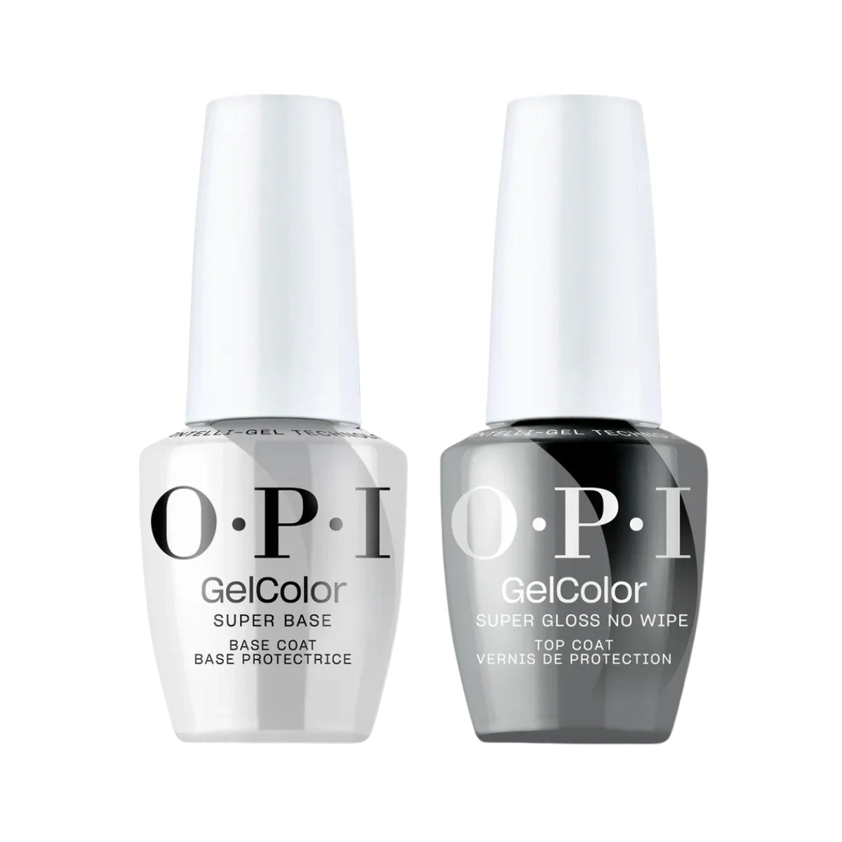 OPI Gel Base and Top Coat Combo with Super Base and GelColor top coat bundle set 