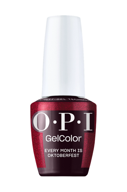 OPI GelColor Every Month is Oktoberfest deep purple gel polish bottle F040