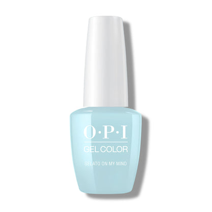 OPI GelColor Gelato On My Mind V33 pastel blue gel nail polish bottle front view