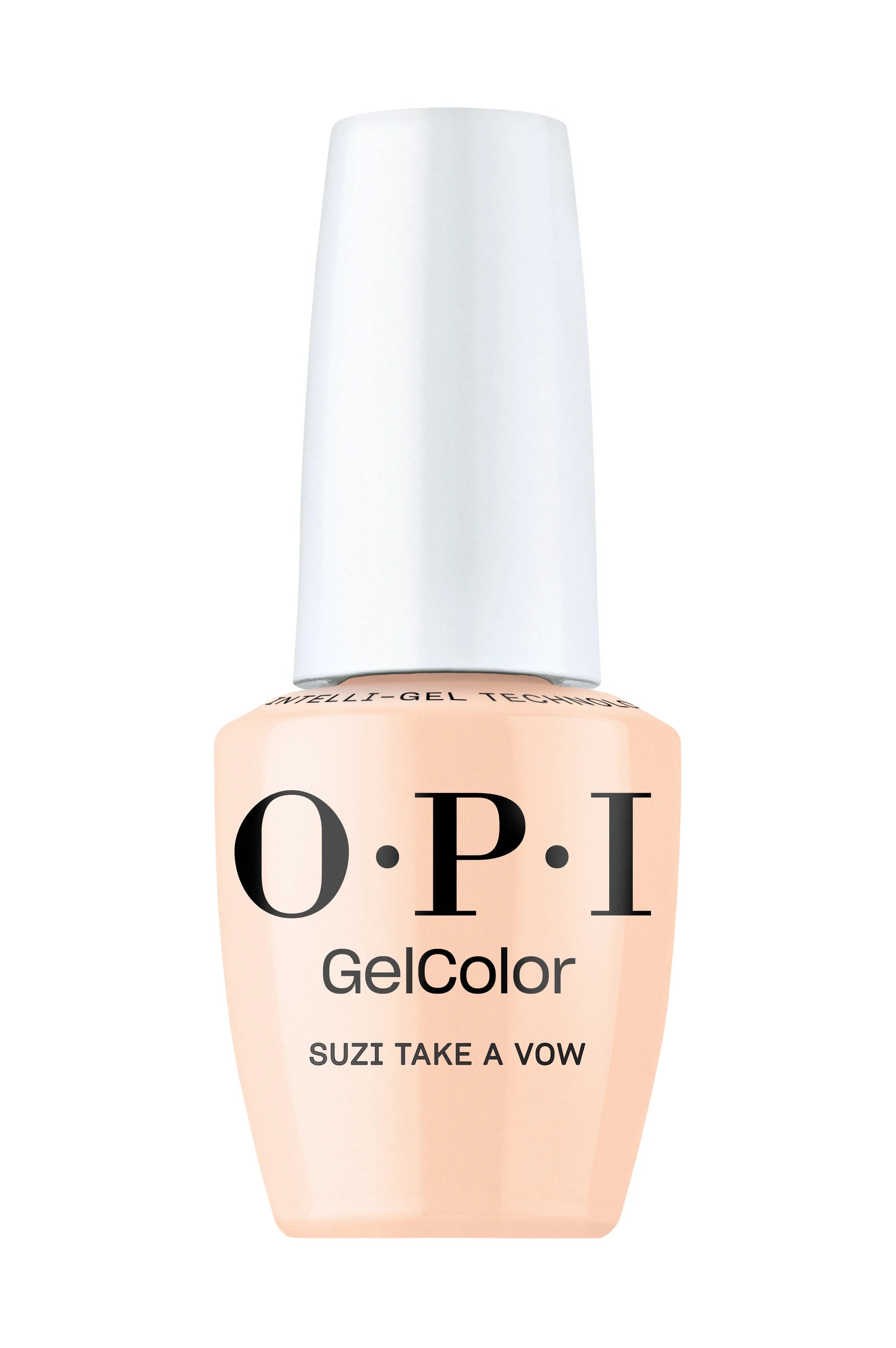 OPI GelColor Suzi Take a Vow light peach gel polish bottle F038