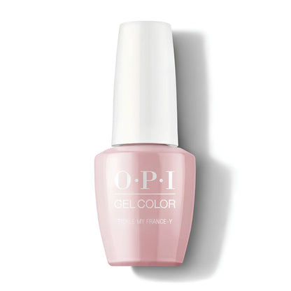 OPI GelColor Tickle My France-y F16 nude pink gel nail polish bottle front view