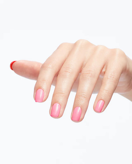 OPI GelColor I Quit My Day Job P001 bright coral pink gel polish