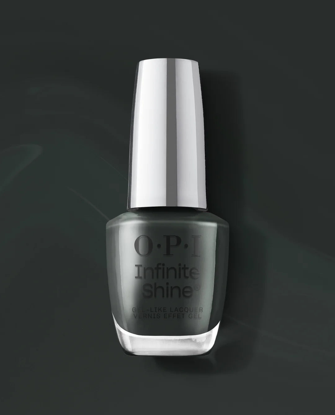 OPI Infinite Shine Nein Nein Nein OK Fine L229 dark green nail polish