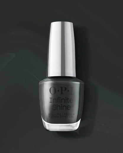 OPI Infinite Shine Nein Nein Nein OK Fine L229 dark green nail polish