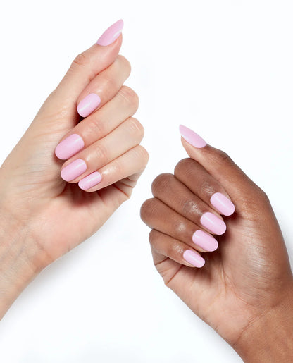 Professional light pink press on nails by OPI