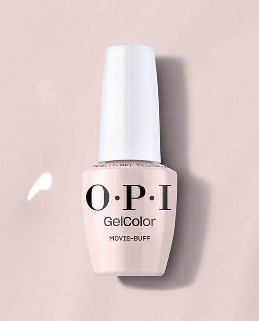 OPI GelColor Movie Buff H003 pale pink crème gel polish bottle