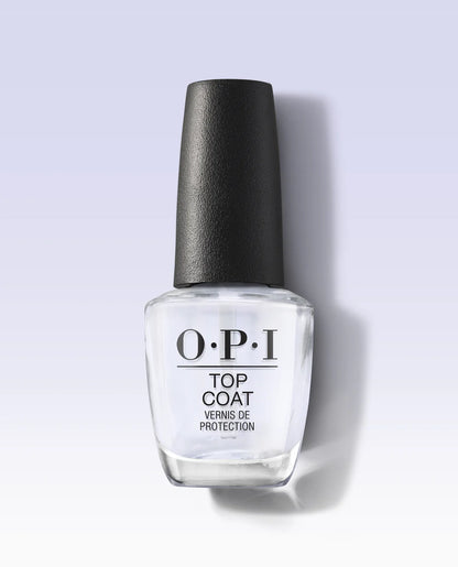 OPI Nail Lacquer Top Coat T30 clear top coat for a glossy, protective manicure finish