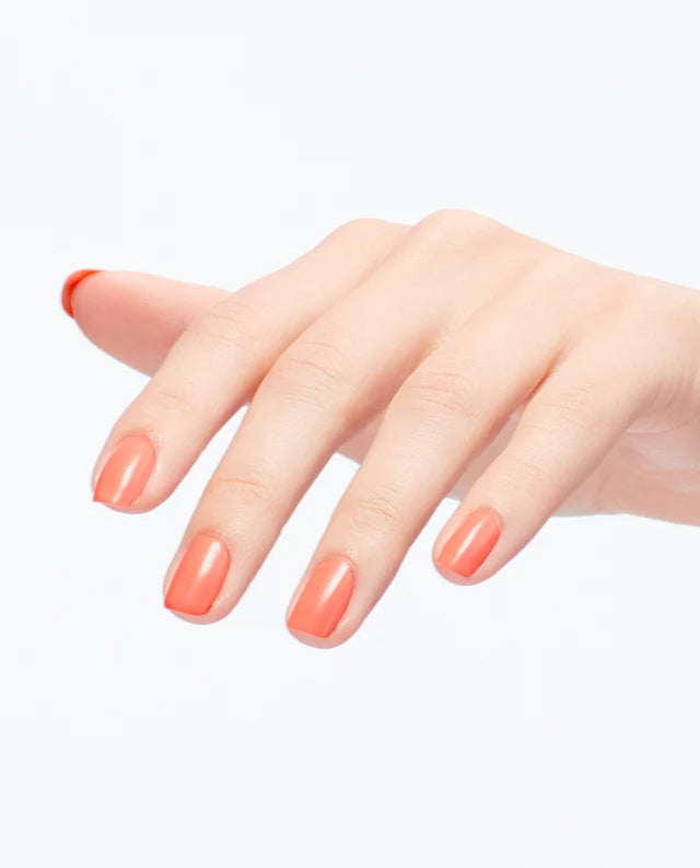 OPI GelColor Flex on the Beach P005 peach coral gel polish bottle