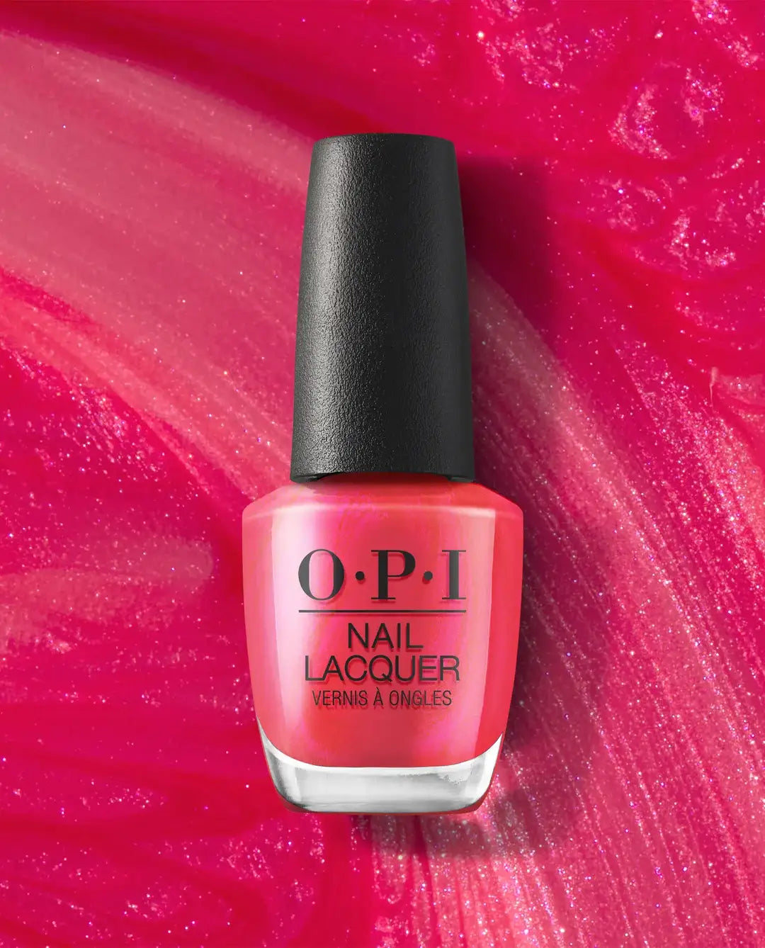 OPI Pompeii Pink S067 hot pink shimmer nail lacquer