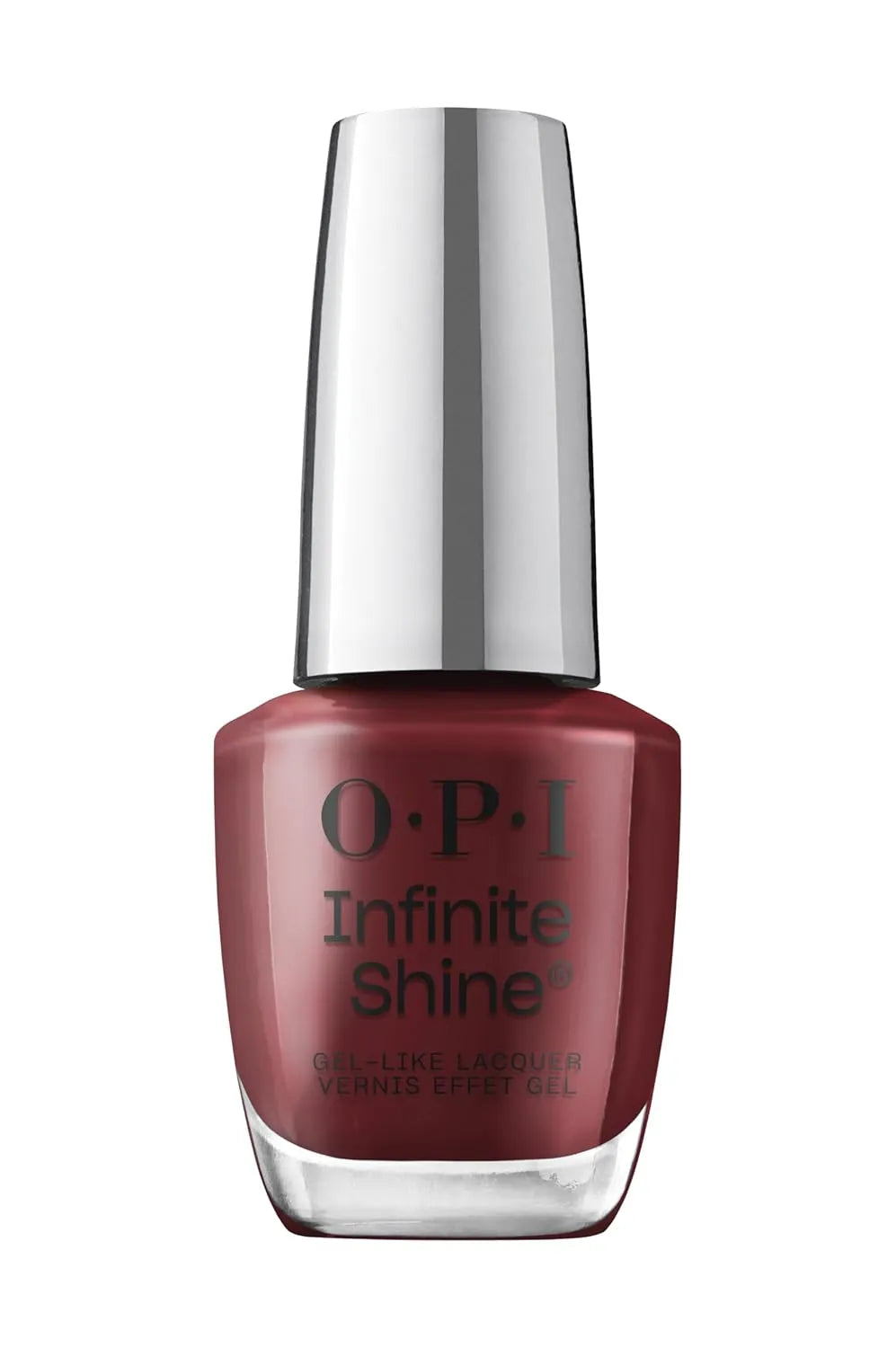 OPI Raisin' The Bar L14 Infinite Shine swatch on natural nails showing high gloss finish – CM Nails Supply Mississauga