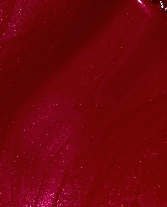 Close-up of a red nail polish OPI red L72