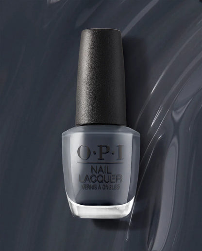 OPI Rub-a-Pub-Pub LU18 dark gray sheer nail polish