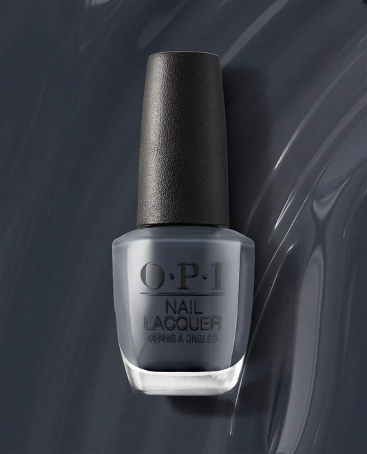 OPI Rub-a-Pub-Pub LU18 dark gray sheer nail polish