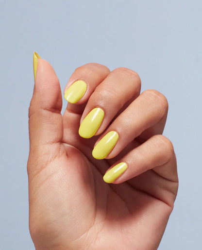 OPI GelColor Stay Out All Bright P008 bright yellow crème gel polish