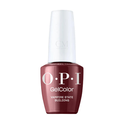 Front view of OPI Vampire State Building gel polish bottle F042
