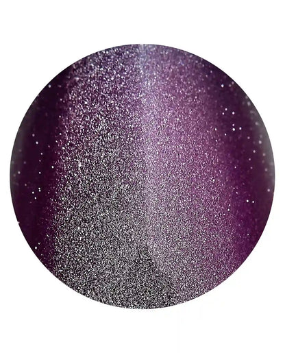 OPI xPRESS/ON Aura After Dark chrome purple aura black nail design