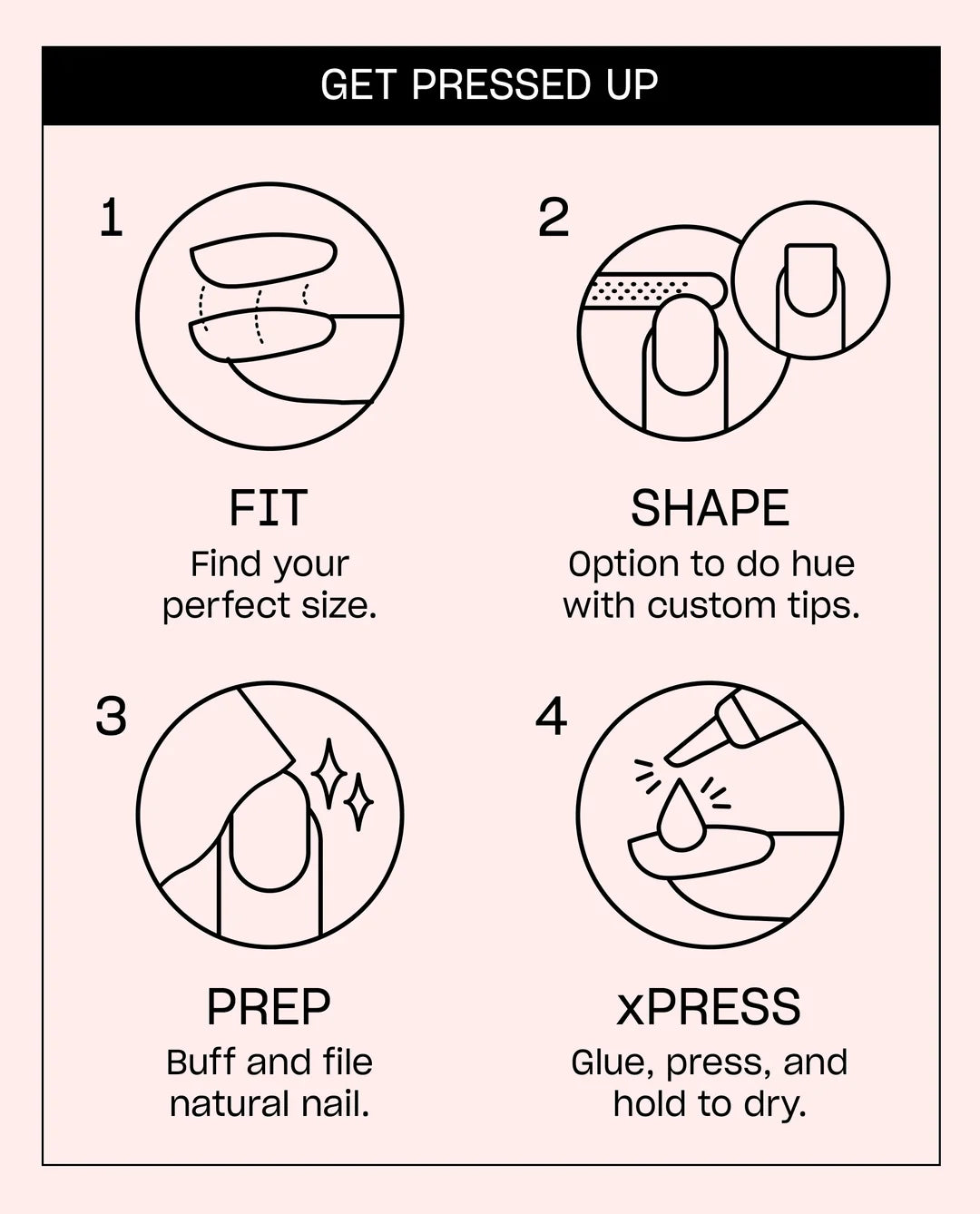 How to apply OPI xPRESS/ON press-on nails step-by-step application guide