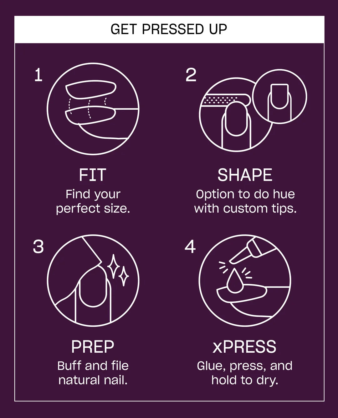 How to apply OPI xPRESS/ON press on nails step by step application guide