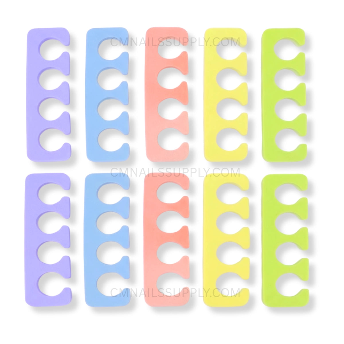 pedicure toe separators lime green foam divider, buy online in Canada, CM Nails Supply wholesale purchase in bulk