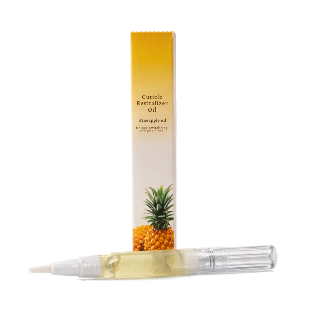 Pineapple scented cuticle oil pen for intense nail and cuticle nourishment.
