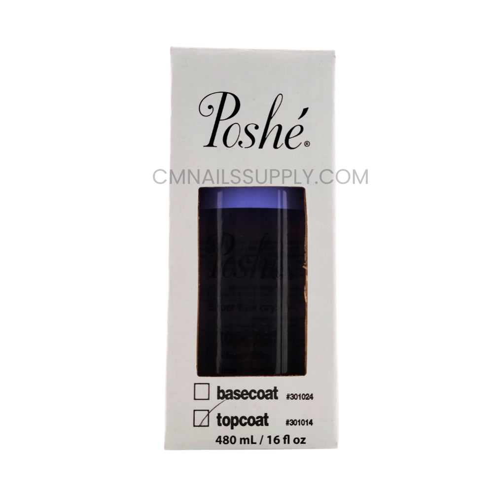 Poshe top coat 16oz fast drying for professional nail salon use Canada